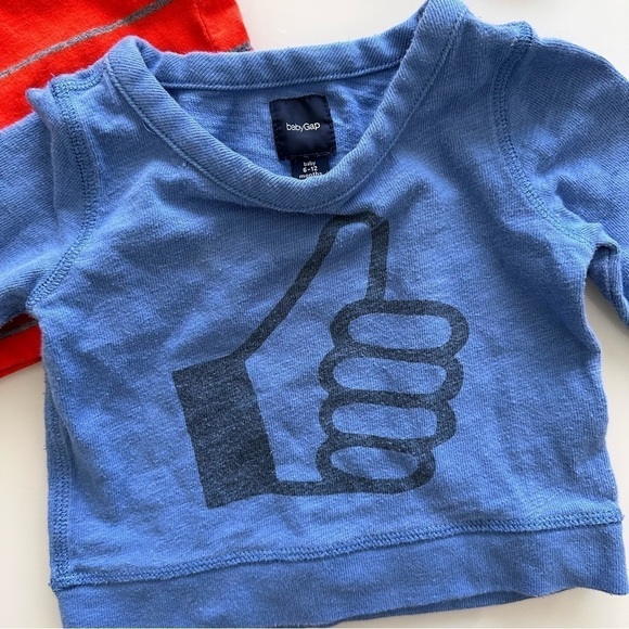 BABY Boy (or girl!) Long Sleeve Shirt Bundle -6-12m - Picture 5 of 8